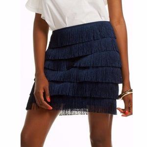 NWOT Trina Turk Fringe Mini Skirt